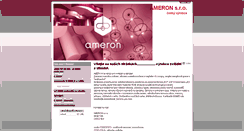 Desktop Screenshot of ameron.cz