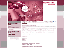 Tablet Screenshot of ameron.cz